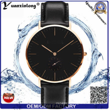 Yxl-264 Design Simples Moda Masculina Assista Dw Estilo de Quartzo Couro Genuíno Senhoras Mulheres Relógio de Pulso Relógio Personalizado Relógios